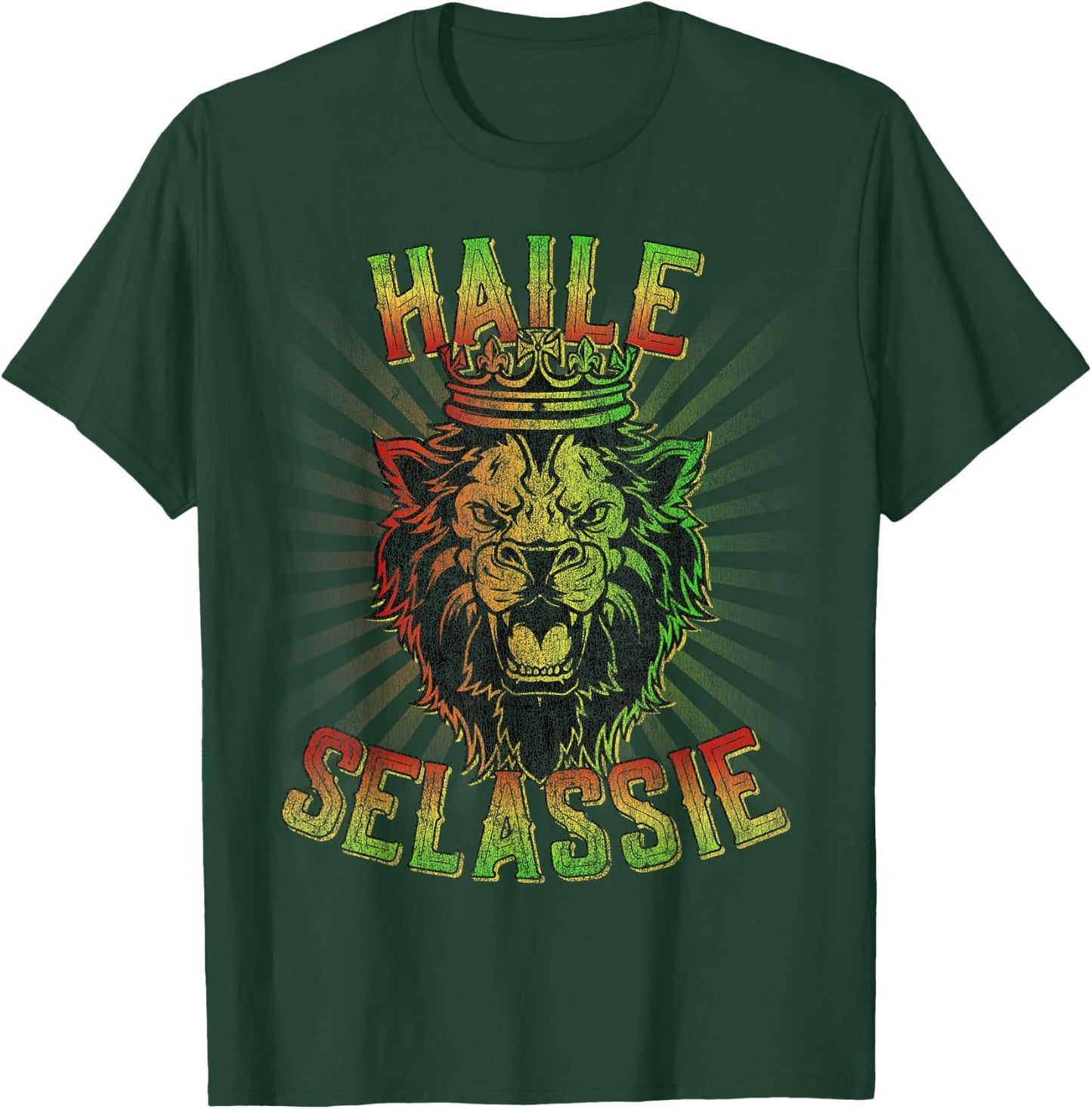 Haile Selassie Jah Lion of Judah T-Shirt - T-Shirt | Forest
