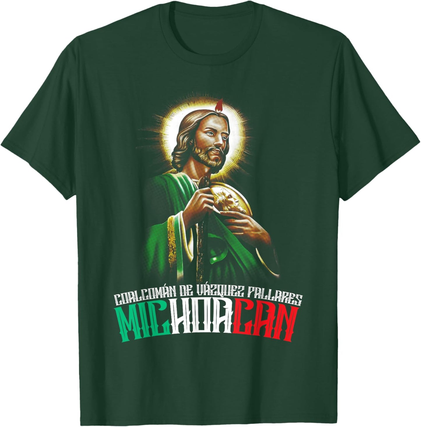 Coalcomán de Vázquez Pallares Michoacán San Judas Tadeo T-Shirt - T-Shirt | Forest
