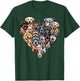 Types Of Dogs Breeds Chart Educational Canine Enthusiast T-Shirt - T-Shirt | Forest