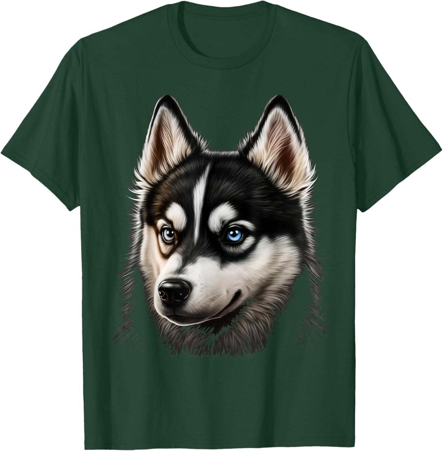 Cute Siberian Husky Dog on Siberian Husky Lover Women Kids T-Shirt - T-Shirt | Forest