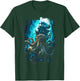 Giant Octopus Pirate Ship Vintage Kraken Sailing Squid T-Shirt - T-Shirt | Forest