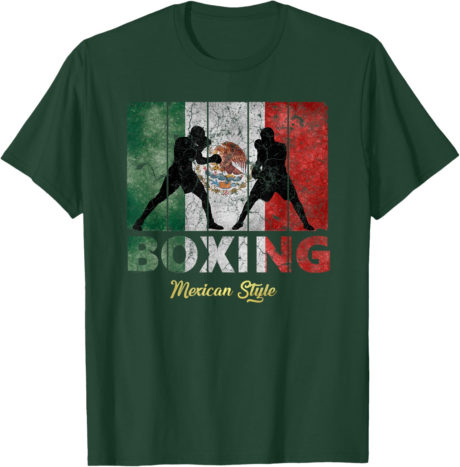 Mexican Vintage style boxing Great Boxing T-Shirt - T-Shirt | Forest