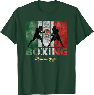 Mexican Vintage style boxing Great Boxing T-Shirt - T-Shirt | Forest