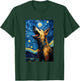 German Shepherd Dog Doggy - Van Gogh Style - Starry Night T-Shirt - T-Shirt | Forest