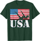 USA artistic swimming team American flag heart US Swim Aqua T-Shirt - T-Shirt | Forest