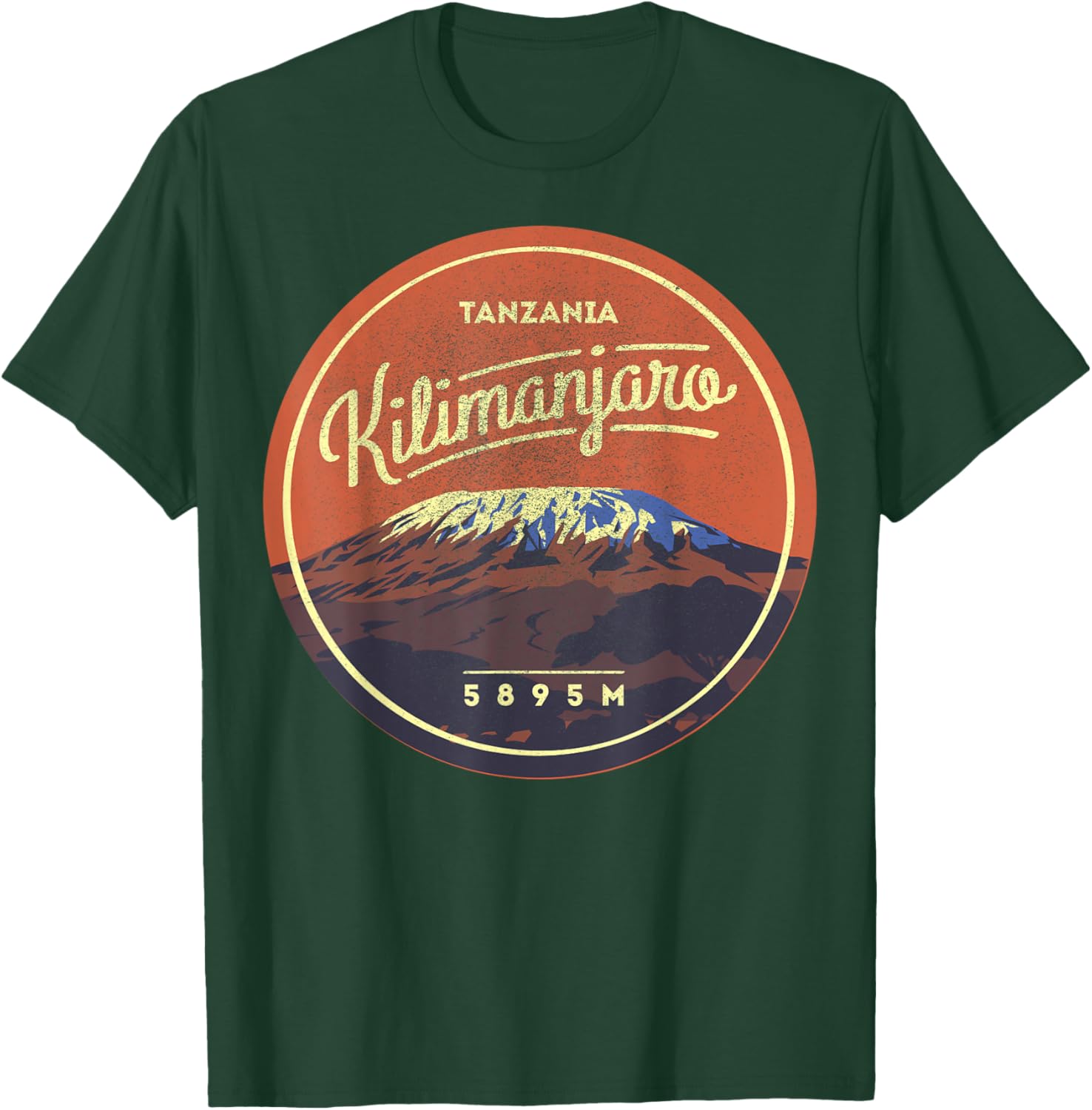Travel Africa Tanzania Serengeti Mount Kilimanjaro Vacation T-Shirt - T-Shirt | Forest