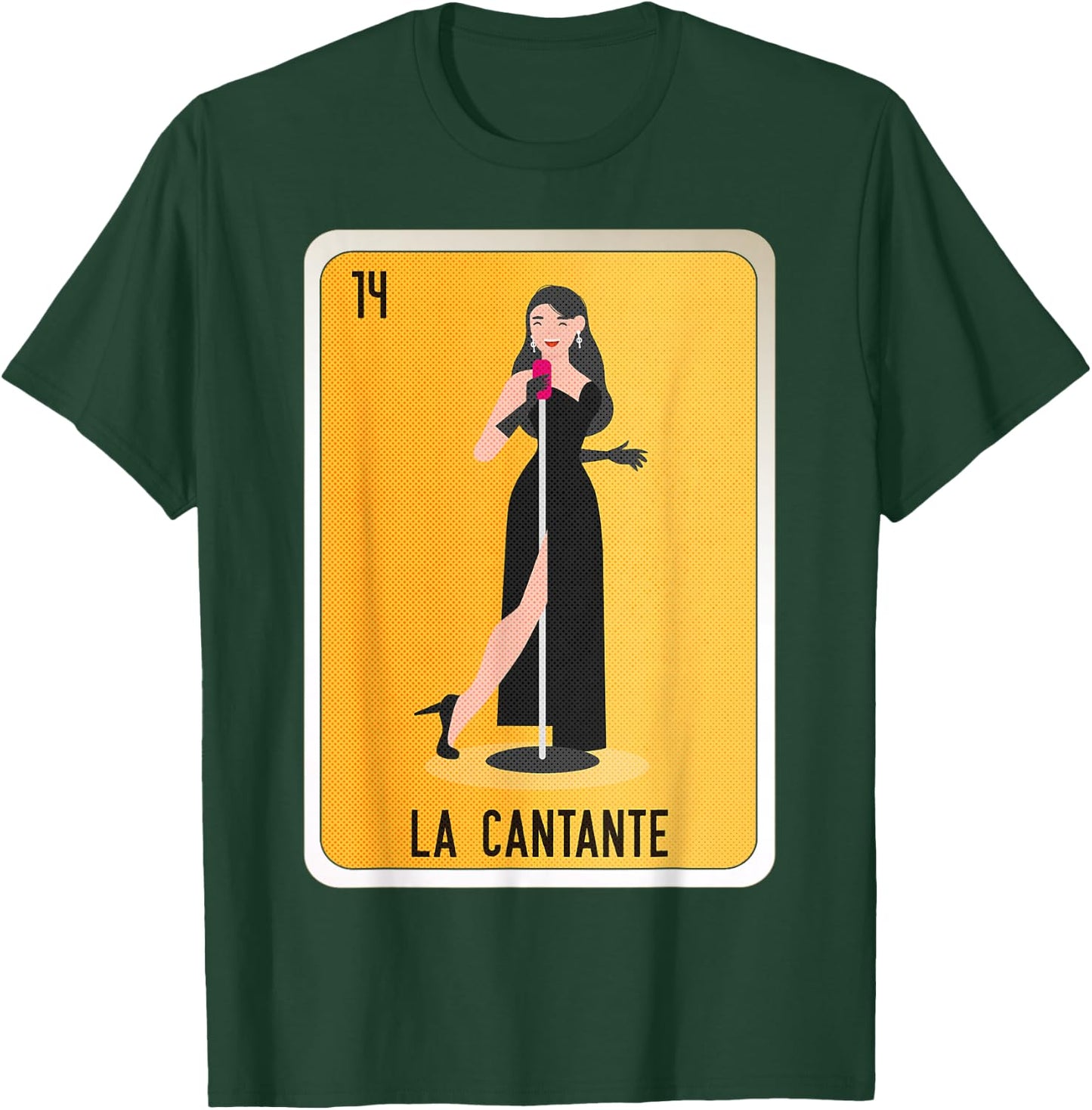 La Cantante Mexican Slang Chicano Bingo Cards T-Shirt - T-Shirt | Forest
