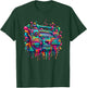 Dripping Paint Boombox Old School 80s Music Hip Hop T-Shirt - T-Shirt | Forest