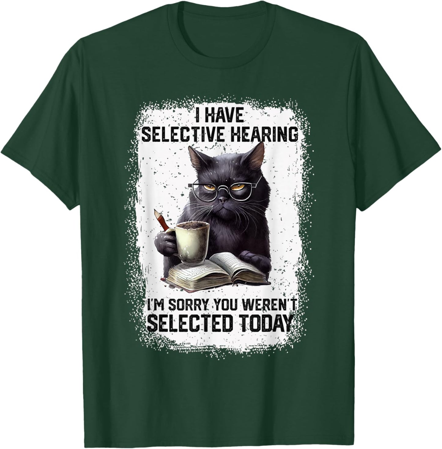 Funny Cat Sarcasm Humor Present Outfits -Adults Black Small Modern Short Sleeve T-Shirt - T-Shirt | Forest