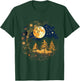 Mystical Sun and Moon with Woman Mystical Flowers Aesthetic T-Shirt - T-Shirt | Forest