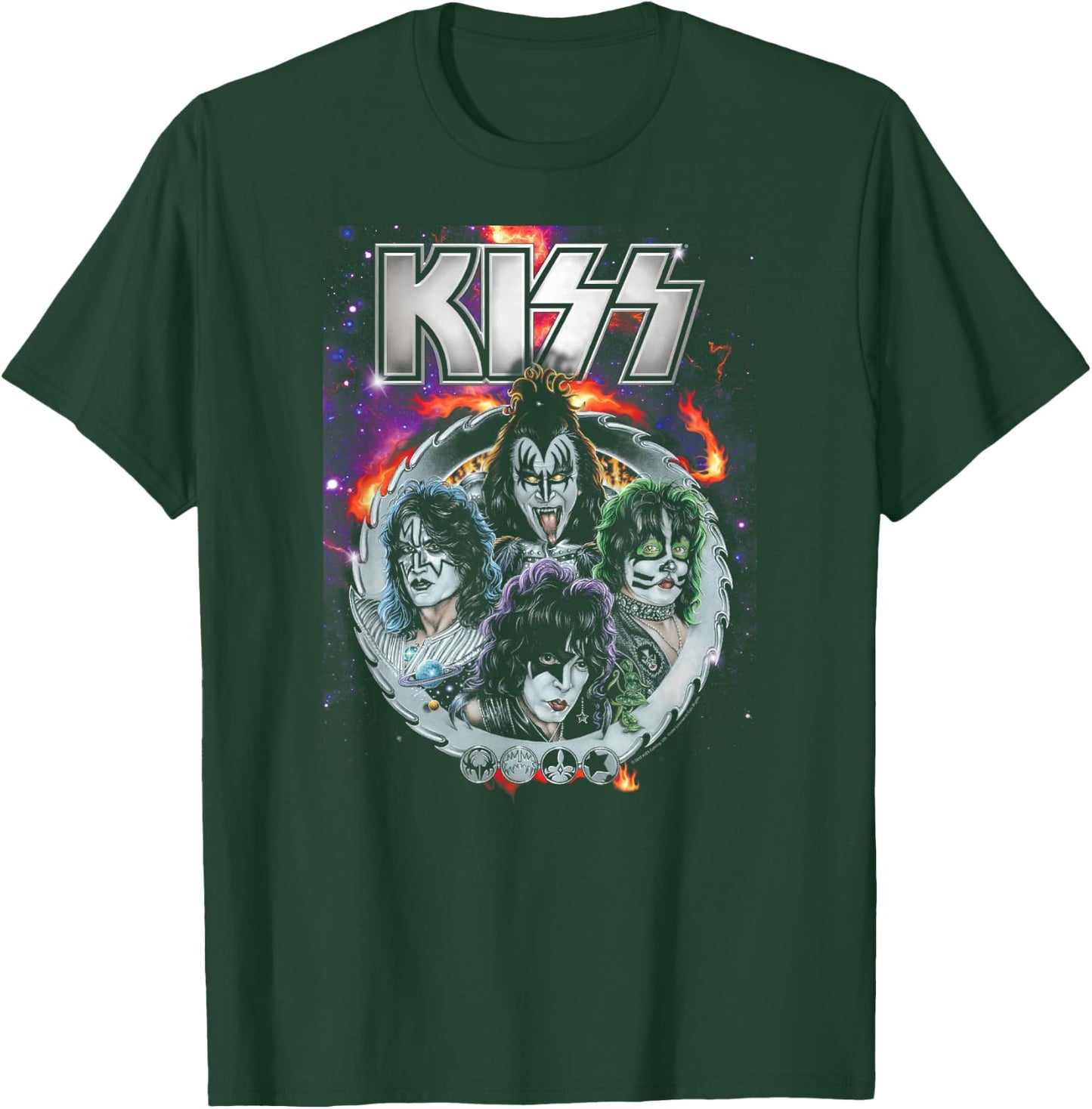 KISS - Galactic Portrait T-Shirt - T-Shirt | Forest