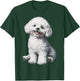 Bichon Frise Dog Motif Pet Illustration Bichon Frise T-Shirt - T-Shirt | Forest