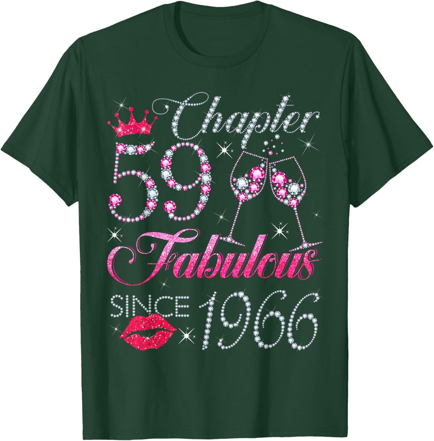 Chapter 59 Fabulous Since 1966 59Th Birthday Gift T-Shirt - T-Shirt | Forest