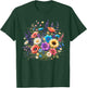 Wildflowers Flower Lover Floral Daisy Sunflower Botanical T-Shirt - T-Shirt | Forest