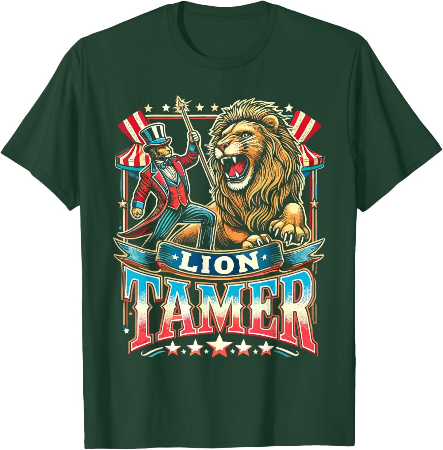 Lion Tamer Costume Ringmaster Costume Halloween T-Shirt - T-Shirt | Forest