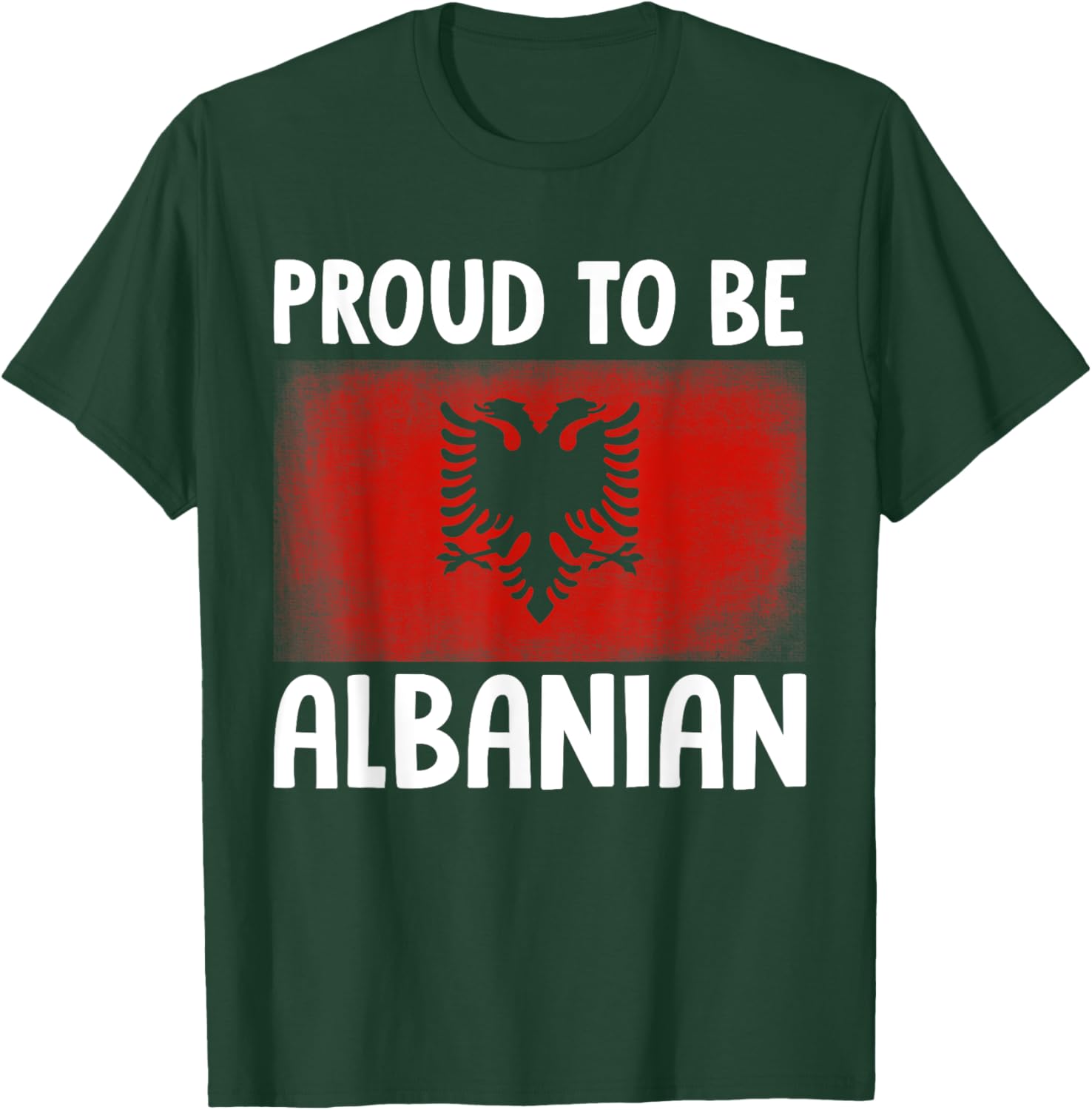 Proud To Be Albanian Albanian National Hero Eagle Kosovo Alb T-Shirt - T-Shirt | Forest
