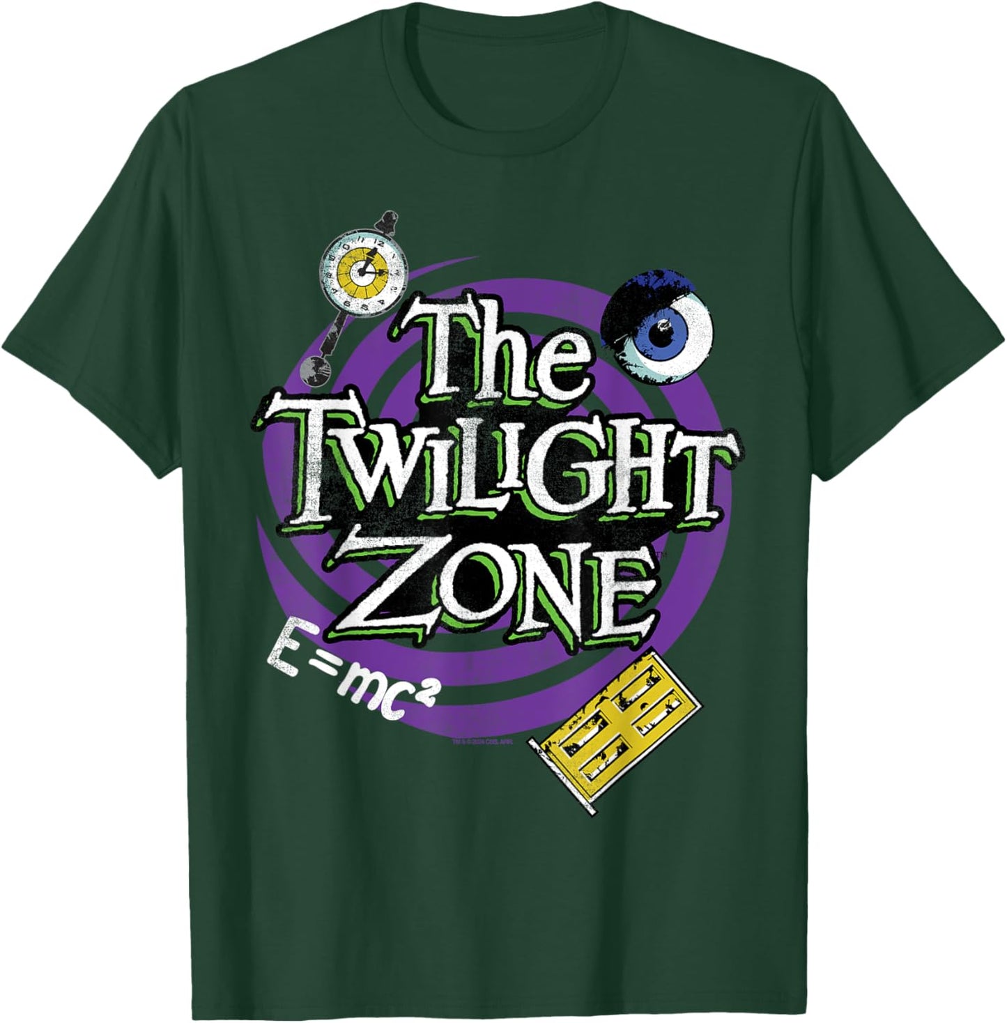 The Twilight Zone Title Halloween Spiral Door Purple T-Shirt - T-Shirt | Forest