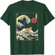 Alaskan Malamute Japanese Kanagawa Wave Funny Surf Dog T-Shirt - T-Shirt | Forest
