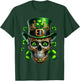 Men Irish Skull Shamrock Leprechaun Ireland St Patricks Day T-Shirt - T-Shirt | Forest