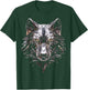 Wolf Glass Art Polygon Animal Abstract Graphic Wolf T-Shirt - T-Shirt | Forest