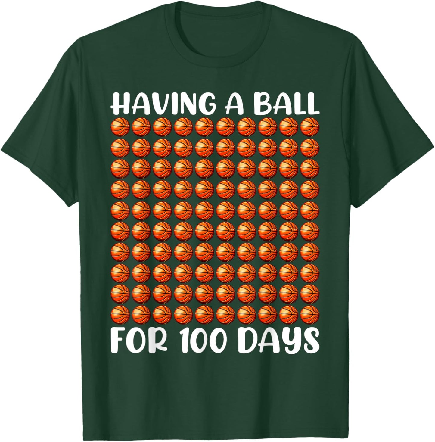 100 Days Of School Basketball 100th Day 100 Days Smarter Boy T-Shirt - T-Shirt | Forest