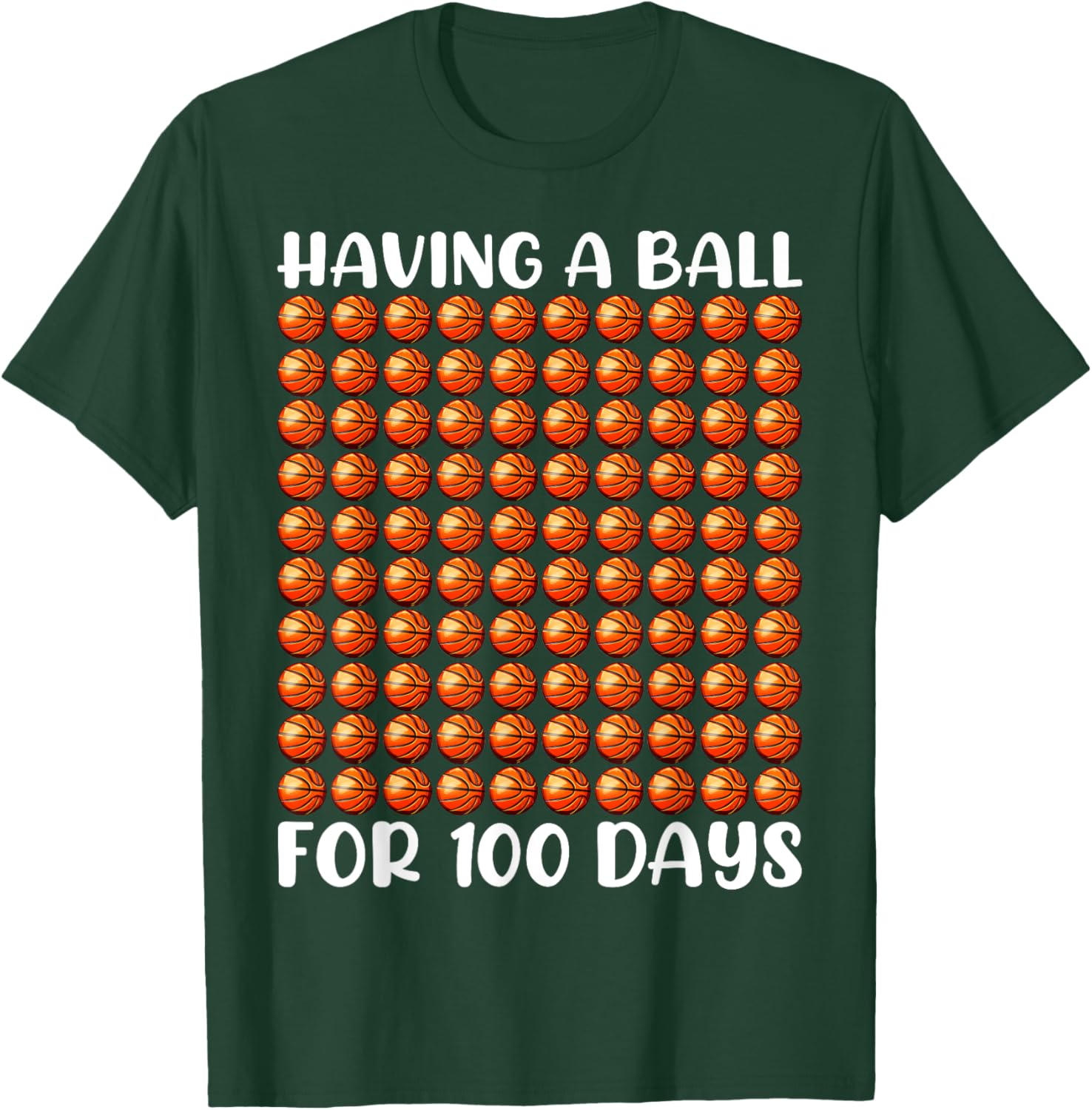 100 Days Of School Basketball 100th Day 100 Days Smarter Boy T-Shirt - T-Shirt | Forest