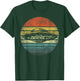 UFO Gifts Retro Sunset Funny Alien UFO Hunter Silhouette T-Shirt - T-Shirt | Forest