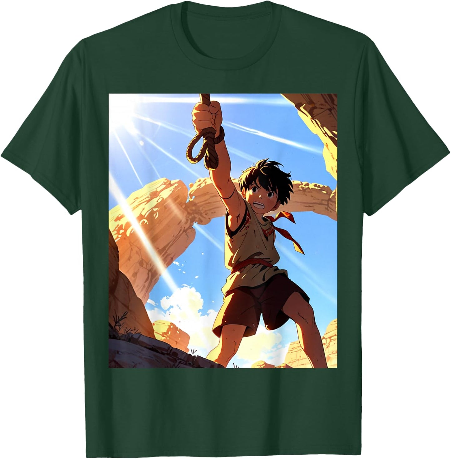 David and Goliath Bible Book Samuel King David Anime Manga T-Shirt - T-Shirt | Forest