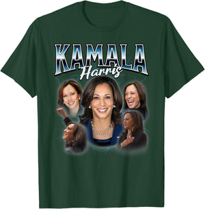 Kamala Harris Bootleg-Style Rap T-Shirt - T-Shirt | Forest