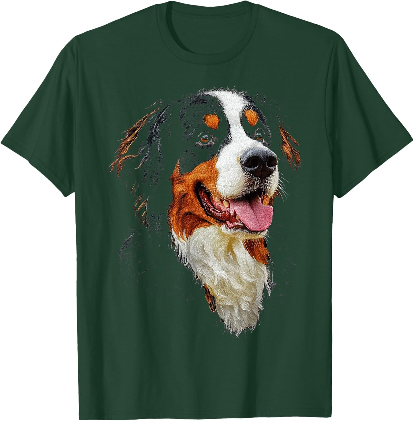 Bernese Mountain Dog Motif Pet Art Bernese Mountain T-Shirt - T-Shirt | Forest