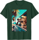 Golden Retriever Sunglasses Beach Palm Trees Summer Dog T-Shirt - T-Shirt | Forest