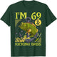 69th Birthday Fishing, 69 Years Old And Still Kicking Bass T-Shirt - T-Shirt | Forest