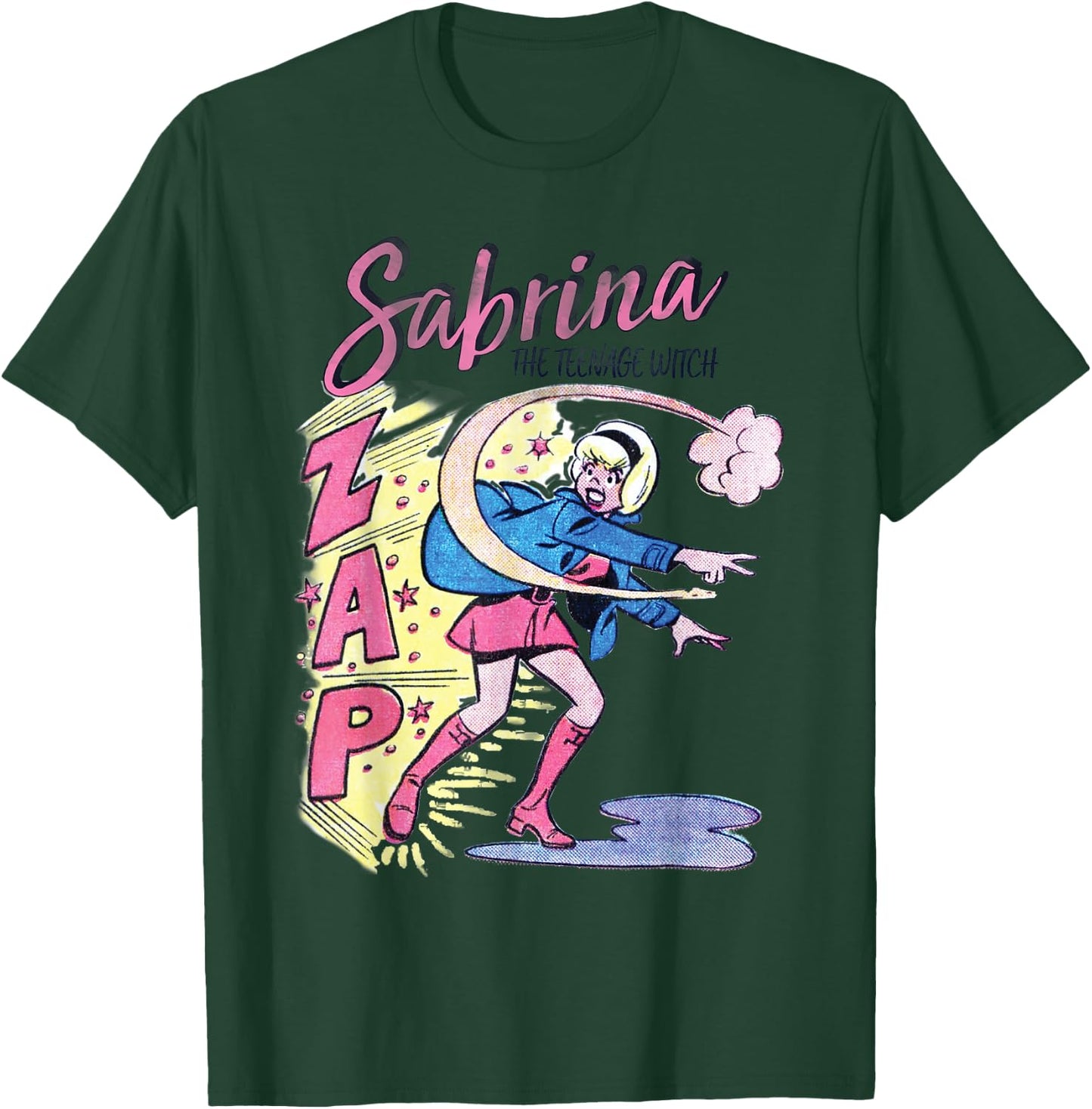 Sabrina The Teenage Witch Vintage ZAP T-Shirt - T-Shirt | Forest