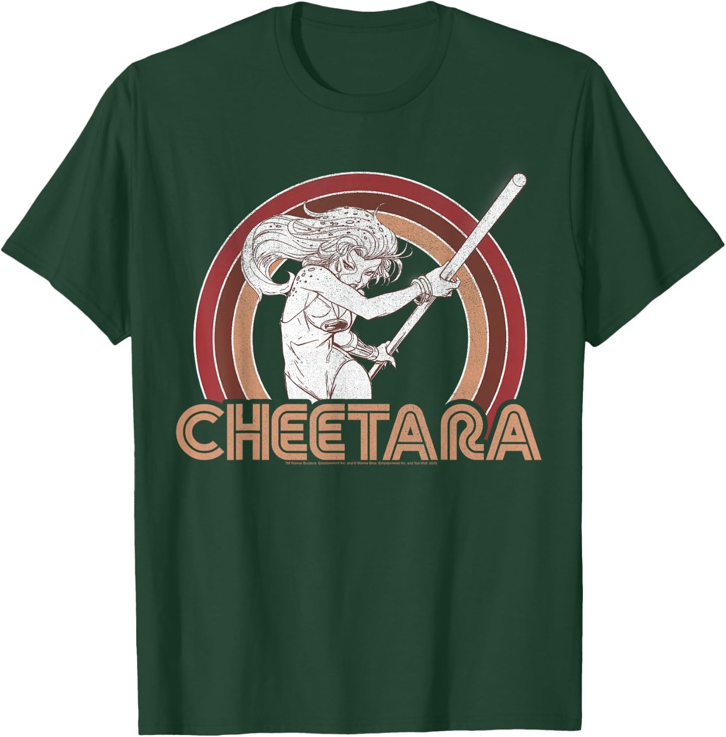 ThunderCats Cheetara Retro Rainbow T-Shirt - T-Shirt | Forest