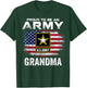 Proud To Be An Army Grandma With American Flag Gift Veteran T-Shirt - T-Shirt | Forest