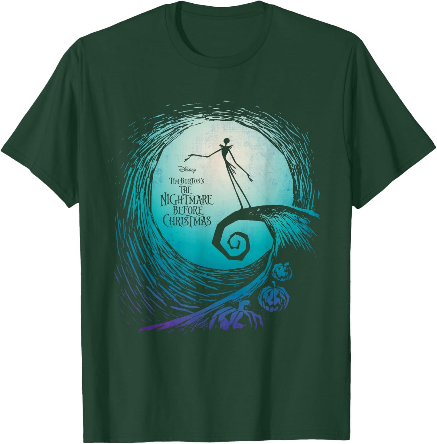 Disney Nightmare Before Christmas Jack Movie Logo Small T-Shirt - T-Shirt | Forest