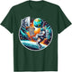 Astronaut Slam Dunking Planet Earth Basketball Lover T-Shirt - T-Shirt | Forest