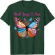 Butterfly Christian Bible Verse Women Girls God Says I Am T-Shirt - T-Shirt | Forest