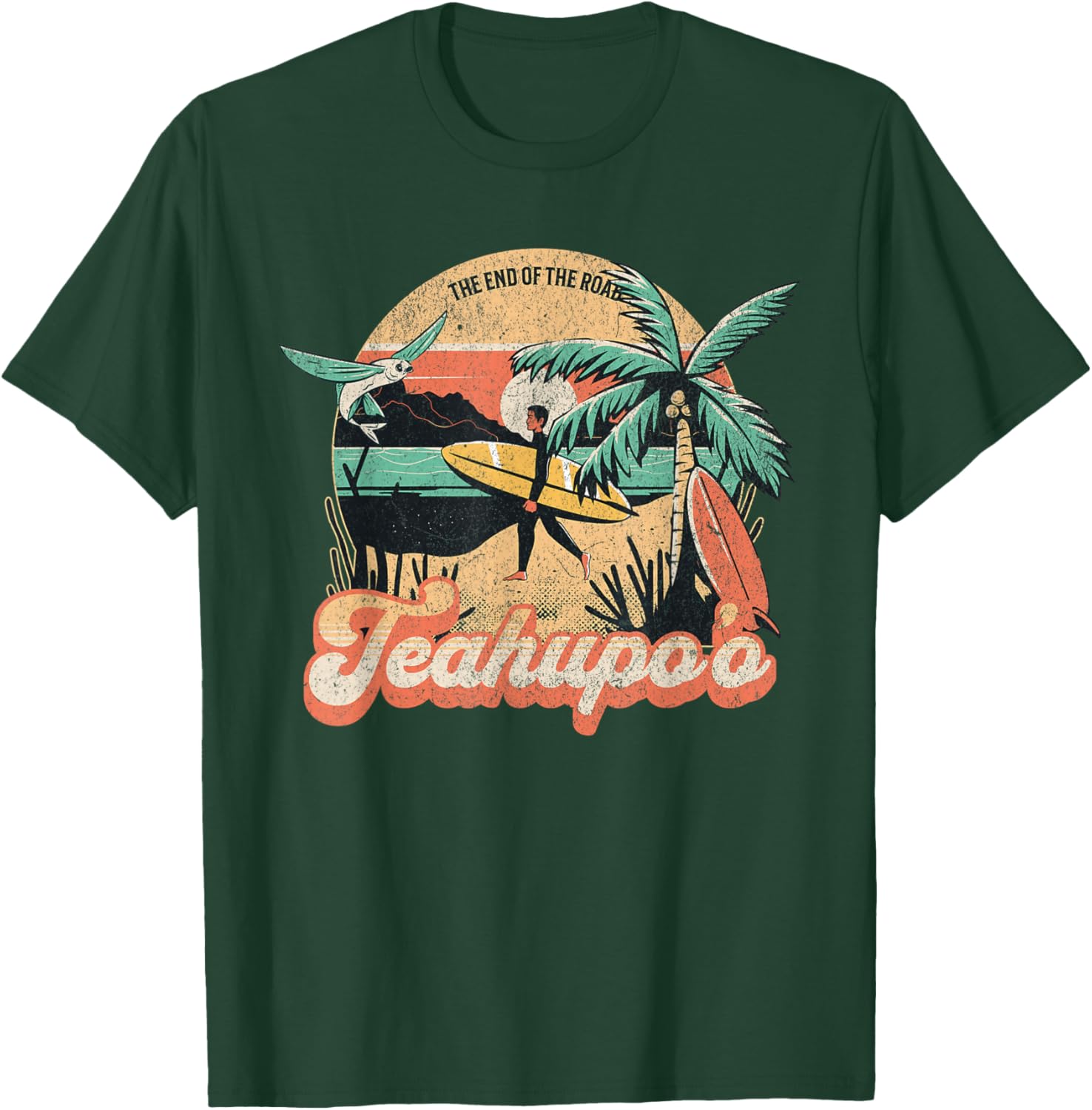 Teahupo'o French Polynesia Tahiti Iconic Surfing T-Shirt - T-Shirt | Forest