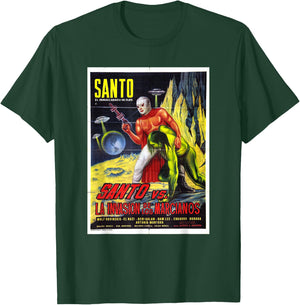 Santo El Enmascarado de Plata Retro Vintage T-Shirt - T-Shirt | Forest