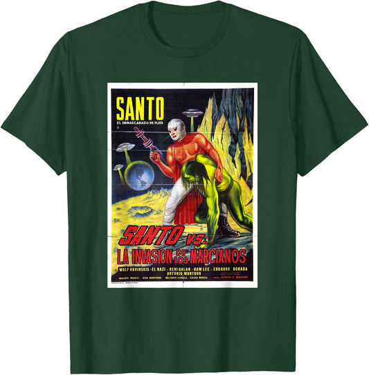 Santo El Enmascarado de Plata Retro Vintage T-Shirt - T-Shirt | Forest