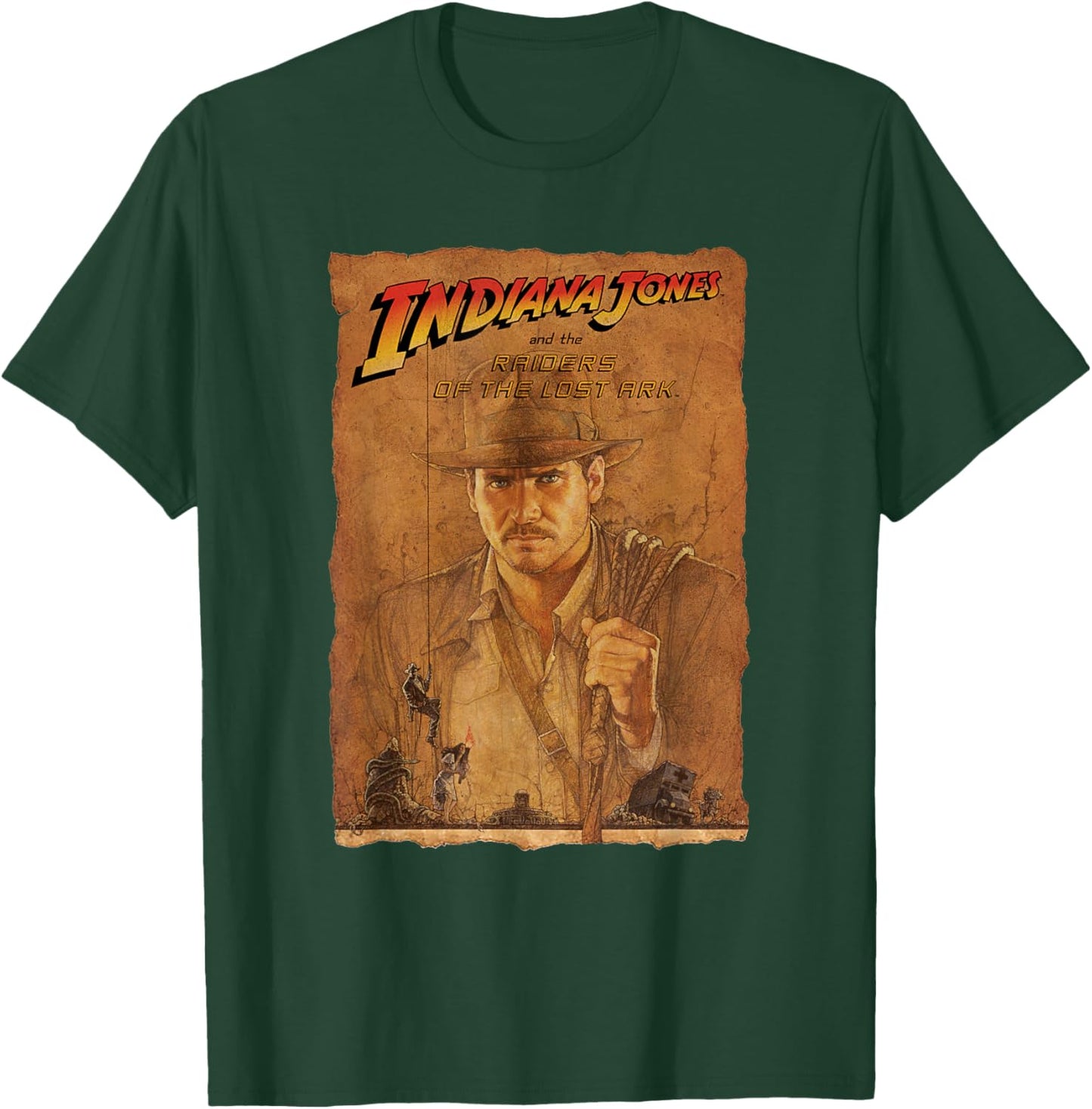 Lucasfilm Indiana Jones Raiders of The Lost Ark Poster Art T-Shirt - T-Shirt | Forest