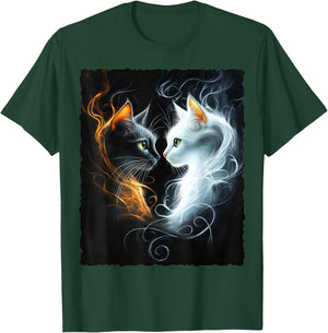 Cute Magical Cat Kitten Fantasy Art Design T-Shirt - T-Shirt | Forest