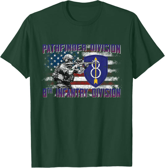 8th Infantry Division 8th ID Golden Arrow Division Gifts T-Shirt - T-Shirt | Forest