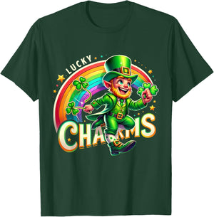 Lucky Charms Leprechaun St Patrick's Day Rainbow Irish Kids T-Shirt - T-Shirt | Forest