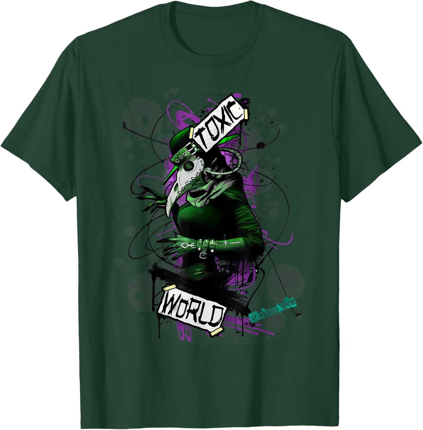 Plague Doctor Steampunk Punk Ink Art Women and Kids T-Shirt - T-Shirt | Forest