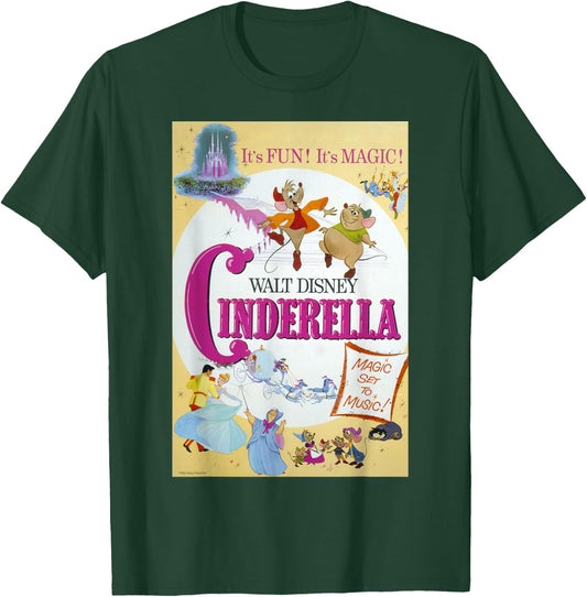 Disney Cinderella Vintage Poster Small T-Shirt - T-Shirt | Forest