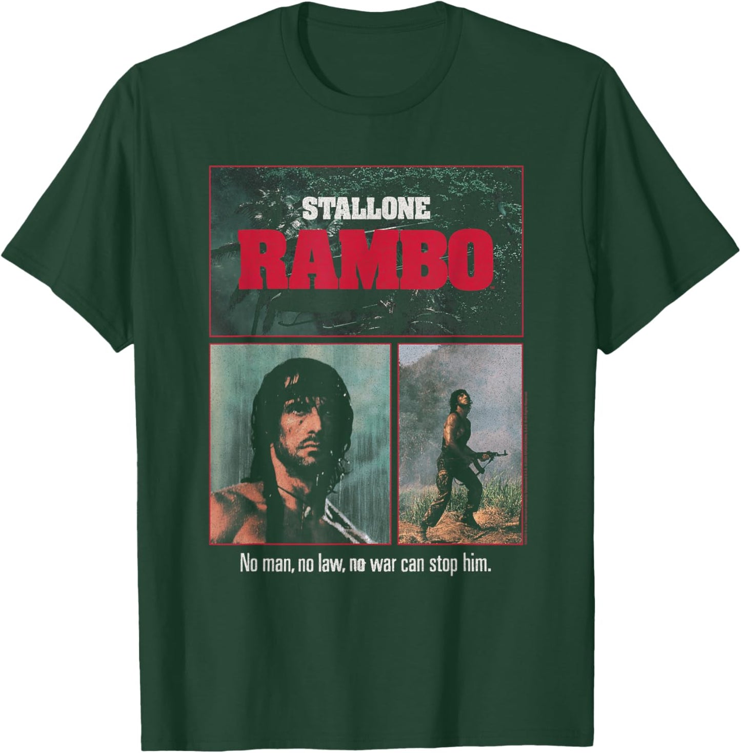Rambo Stallone Lone Wolf Action Movie T-Shirt - T-Shirt | Forest