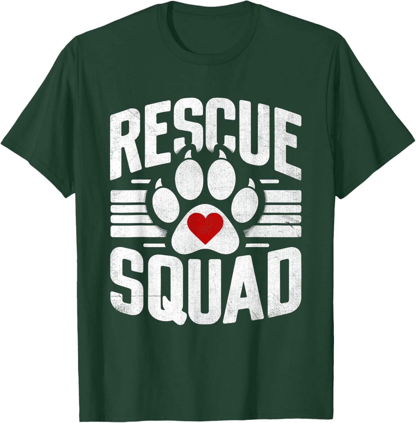 Rescue Squad Animal Rescuer Pet Adoption T-Shirt - T-Shirt | Forest