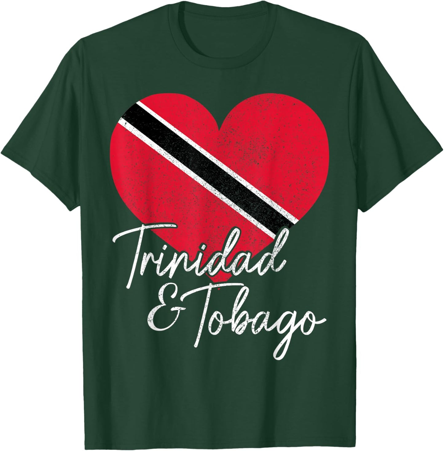 Trinidad & Tobago Flag Caribbean Souvenir T-Shirt - T-Shirt | Forest
